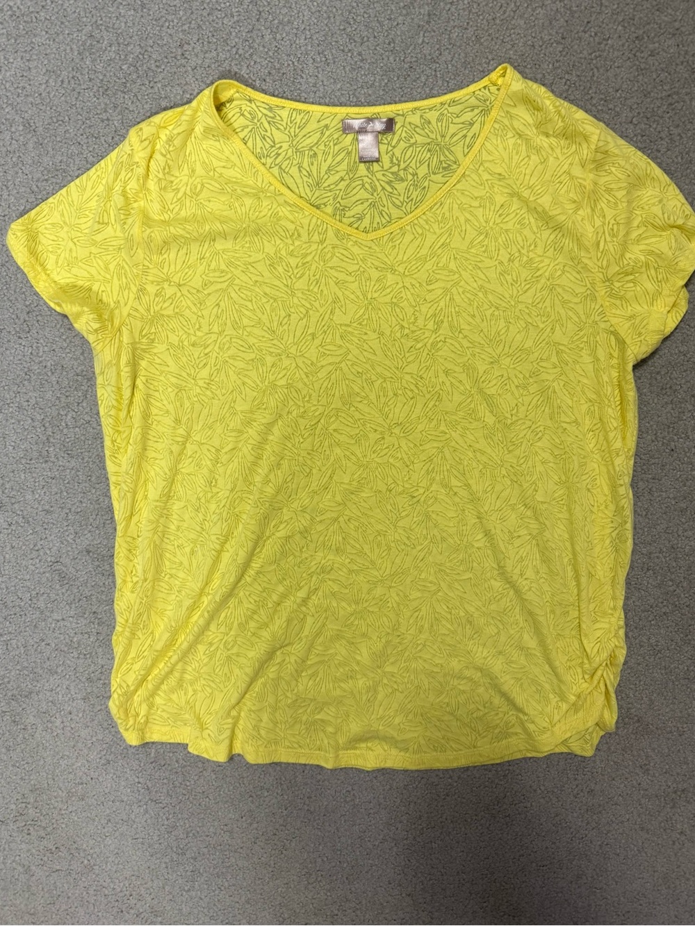 NEW White Stag Bright Yellow V-Neck Short Sleeve Tee XXL